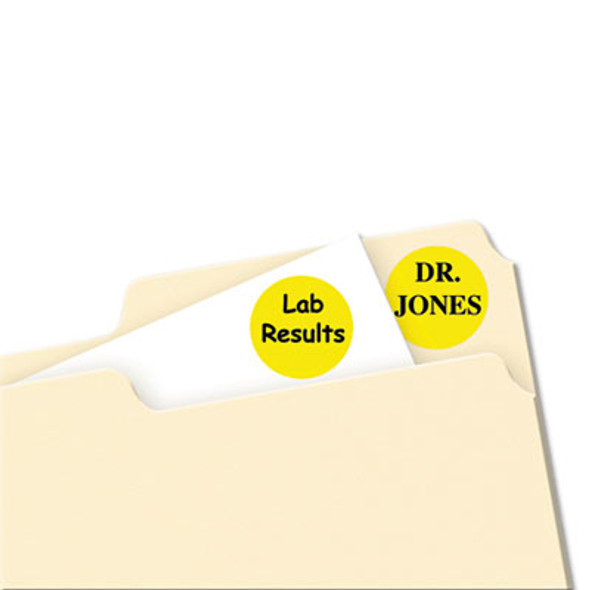 LABEL,.75RND,1008/PK,YL