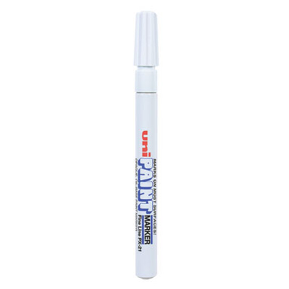 uni®-Paint Permanent Marker, Fine Bullet Tip, White 63713