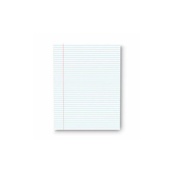 Universal® Glue Top Pads, Narrow Rule, 50 White 8.5 X 11 Sheets, Dozen UNV41000
