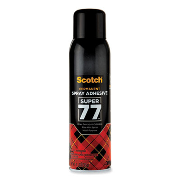 Scotch® Super 77 Multipurpose Spray Adhesive, 13.57 Oz, Dries Clear 7724