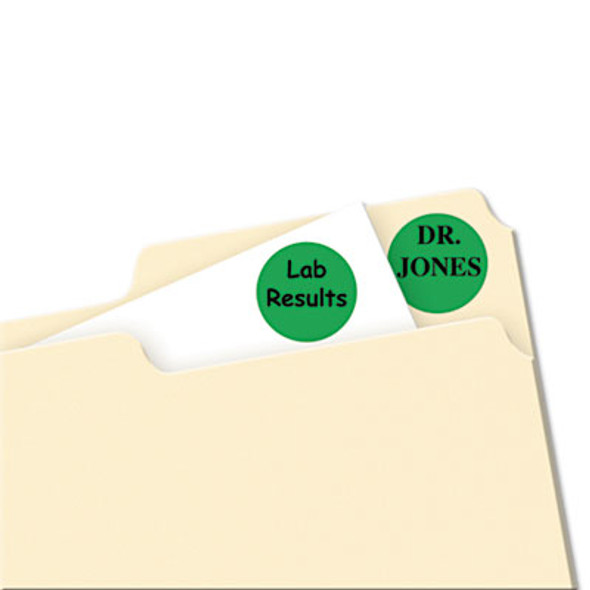 LABEL,.75RND,1008/PK,GN
