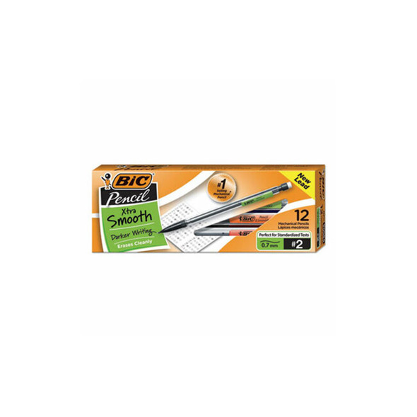 BIC® PENCIL,MECH,.7MM,CLR/BK MP11
