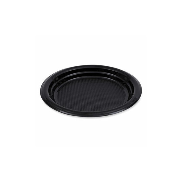 Boardwalk® PLATE,6",BK BWKPLTHIPS6BL