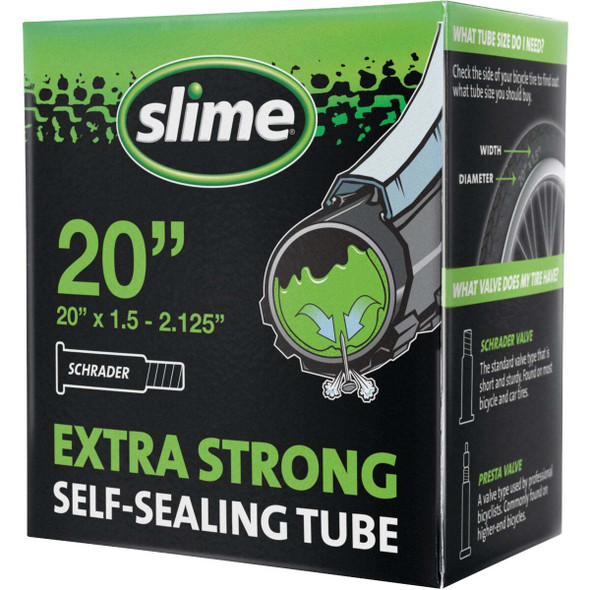 Slime Pre-Filled 20 In. Self-Sealing Bicycle Tube 30049
