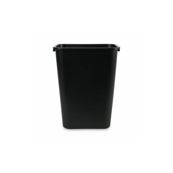 Boardwalk® Soft-Sided Wastebasket, 41 Qt, Plastic, Black 3485203