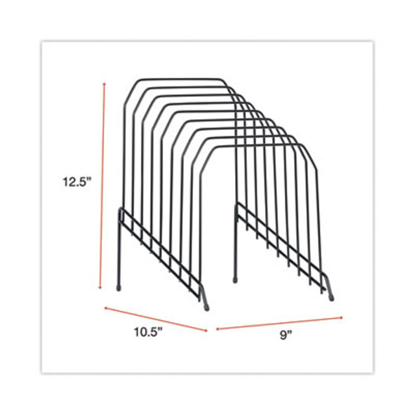 SORTER,WIRE,8 TIERS,BK