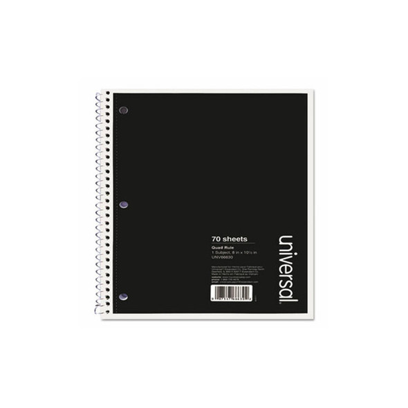 Universal® NOTEBOOK,QUAD RULE,BK UNV66630 Universal® NOTEBOOK,QUAD RULE,BK UNV66630