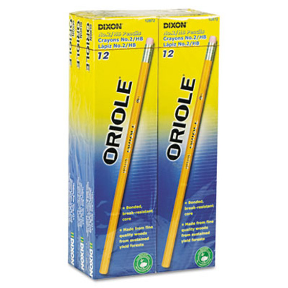 PENCIL,ORIOLE,6DZ/PK,YL