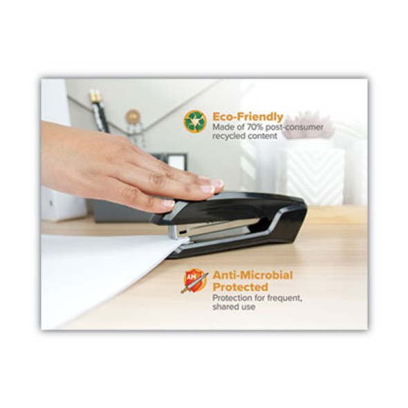 STAPLER,DESK,ANTIMCRO,BK