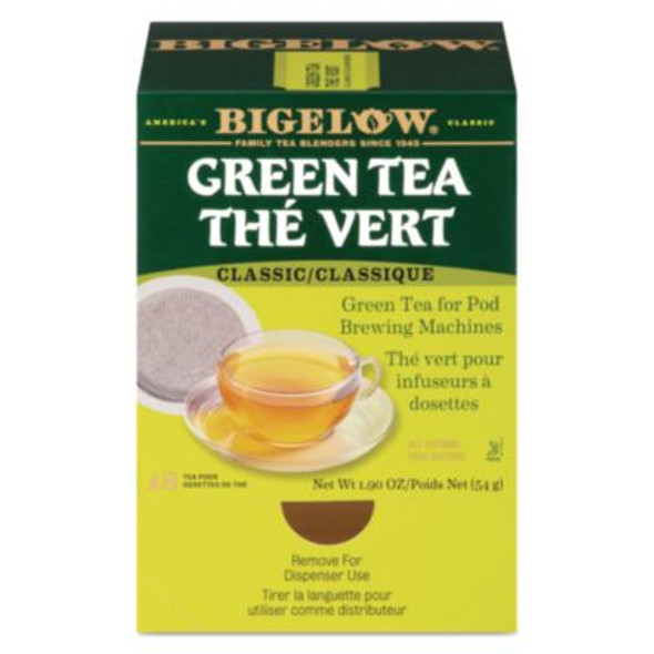 Bigelow® Green Tea Pods, 1.90 Oz, 18/box RCB07906