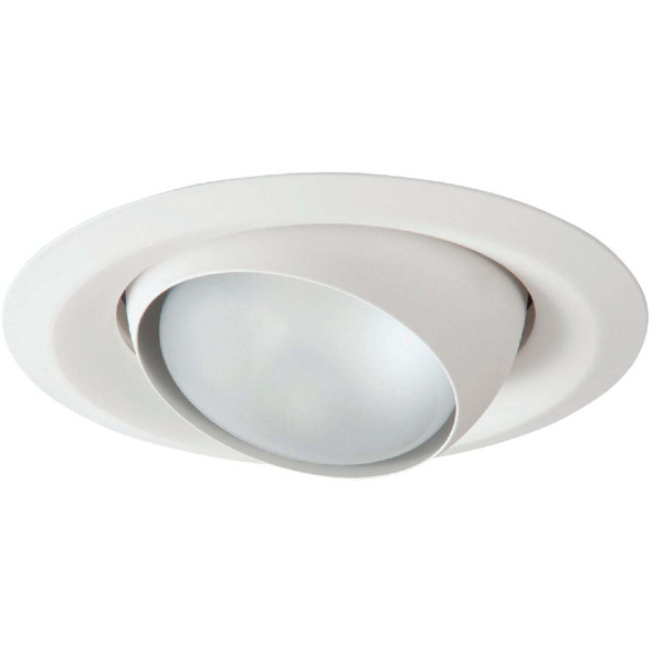Halo 6 In. White Self-Flanged Eyeball Recessed Light Trim 6130WH Pack of 6