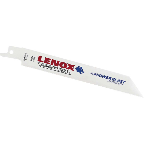 Lenox 6 In. 18 TPI Medium Metal Reciprocating Saw Blade 22751OSB618R Pack of 50