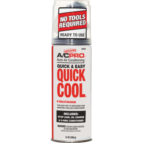 Quest Quick Cool 13 Oz. R-134a Refrigerant CE002KA13X-1US