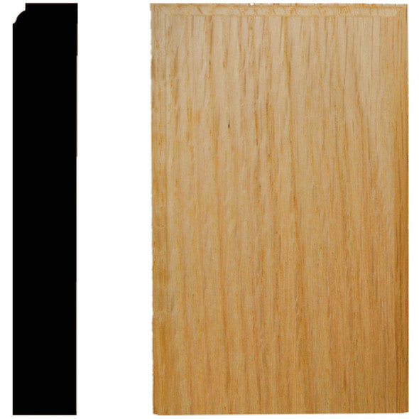 House of Fara 7/8 In. W. x 3-1/2 In. H. x 6 In. L. Oak Plinth Block Pack of 10