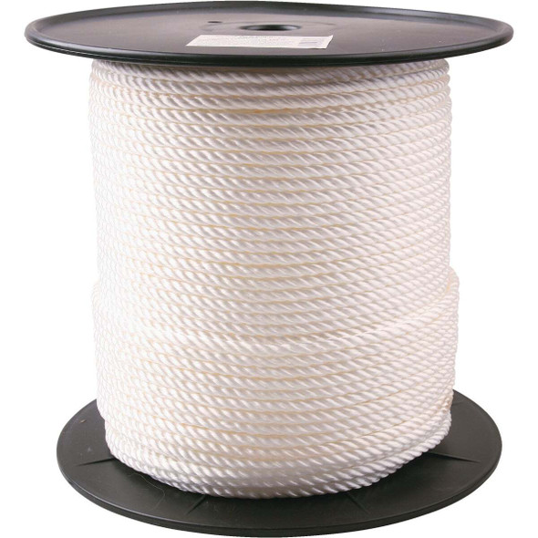 Do it Best 1/4 In. x 600 Ft. White Twisted Nylon Rope 700487
