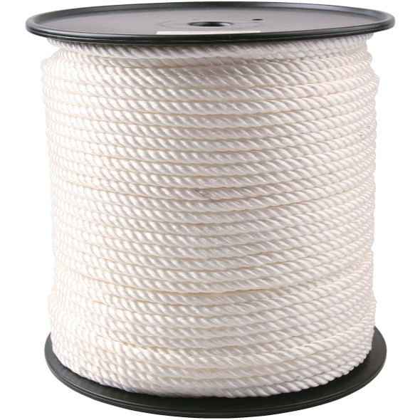 Do it Best 3/8 In. x 450 Ft. White Twisted Nylon Rope 700398
