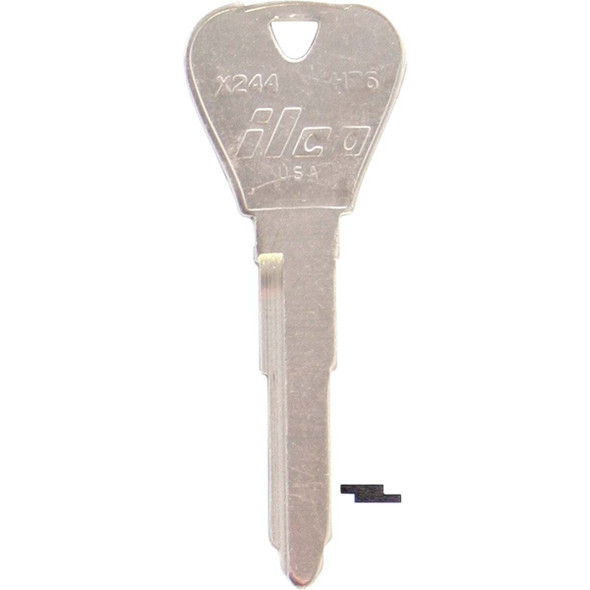 ILCO Ford Nickel Plated Automotive Key, H76 / X244 (10-Pack) IAF01640002