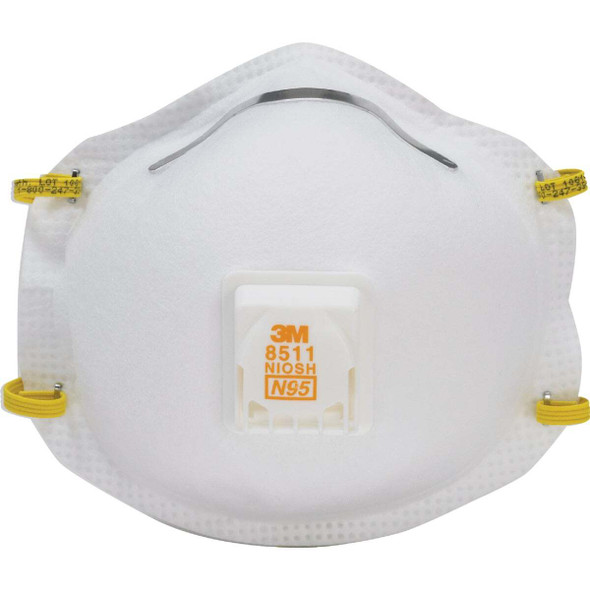 3M N95 Cool Flow Valve Respirator for Paint Prep (2-Pack) 8511PA1-2A-PS