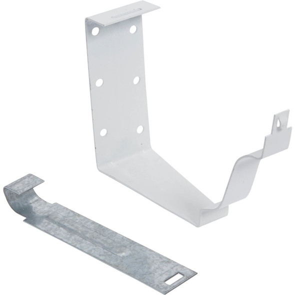 Amerimax K Style Galvanized White Snap-Lok Gutter Hanger Bracket Pack of 50 33022 110114