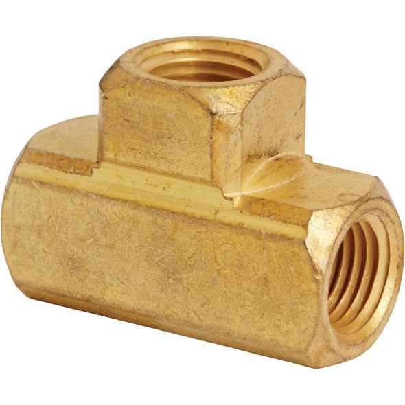 Milton 1/4 In. NPT Brass Female Air Hose Tee S-655