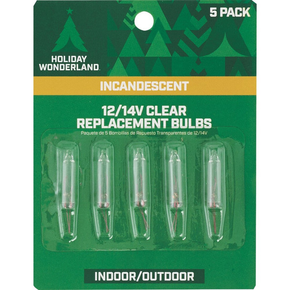 Home Impressions Mini Clear 12V-14V Replacement Light Bulb (5-Pack) KT-2024-S13 903264