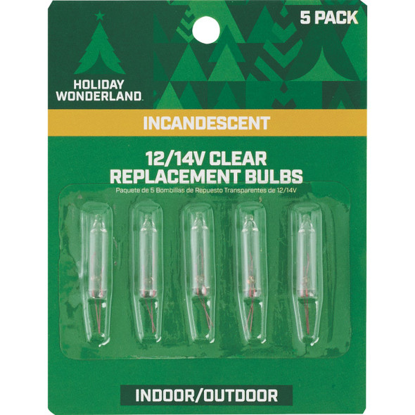 Home Impressions Mini Clear 12V-14V Replacement Light Bulb (5-Pack) KT-2024-S13 903264