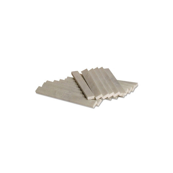 Soapstone, Flat, 1/2 in W x 3/16 in H x 5 in L, White