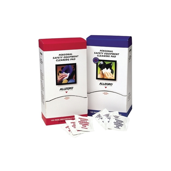 Personal Safety Equipment Cleaning Pads, Alcohol-free, 5 in x 8 in, White