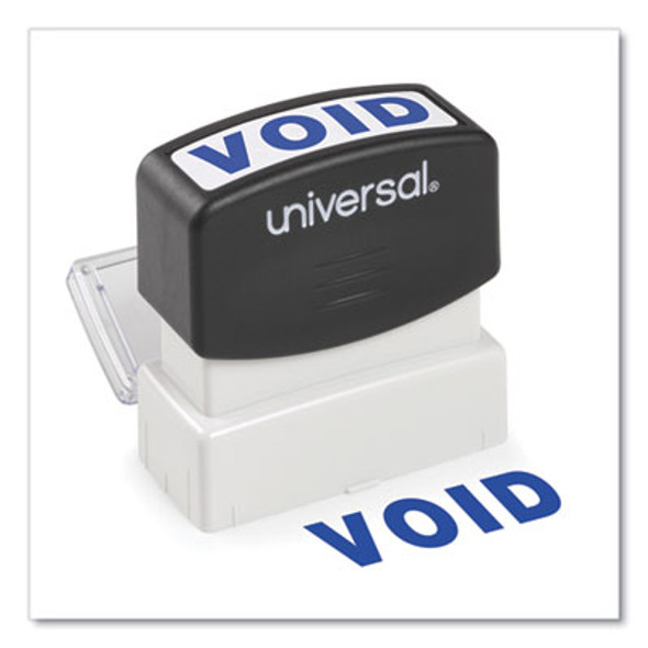 Universal® Message Stamp, Void, Pre-Inked One-Color, Blue UNV10071