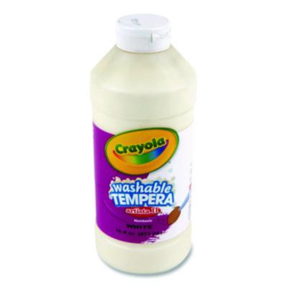 Crayola® Artista Ii Washable Tempera Paint, White, 16 Oz Bottle 543115053
