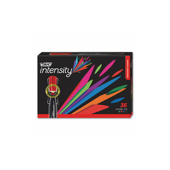 BIC® MARKER,PERMANENT,36PK,AST GPMM36AST