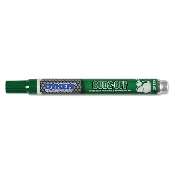 SUDZ OFF® Detergent Removable Temporary Marker, Green, Medium