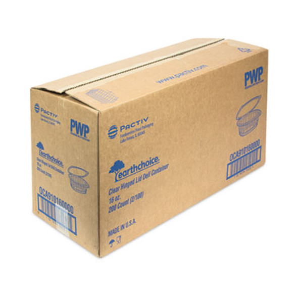 CONTAINER,HINGED LID,CLR