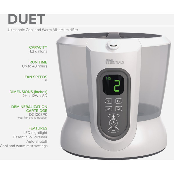 AIRCARE ESSENTIALS 700sf Ultrsnc Humidifier DU519DWHT 522242