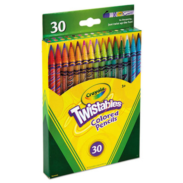 PENCIL,CLR,TWST,30/PK,AST