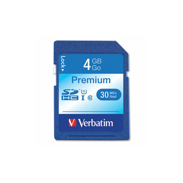 Verbatim® MEMORY,CARD SDHC 4GB,BE 96171