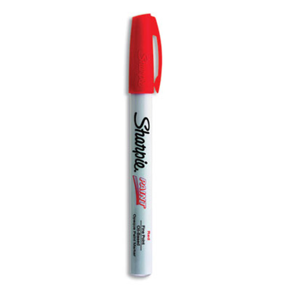 Sharpie® Permanent Paint Marker, Fine Bullet Tip, Red 35535