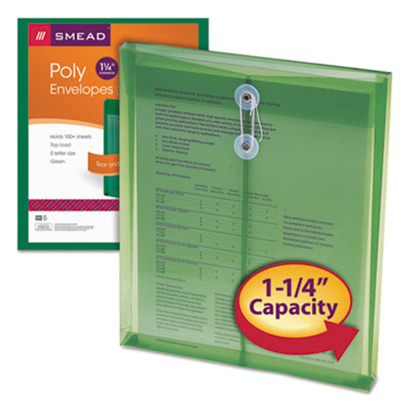 ENVELOPE,TOPLD,LTR,5PK,GN