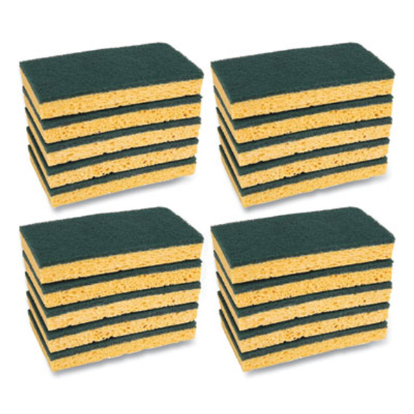 Boardwalk® SPONGE,MED DTY,SCRUB,GN 74BWK MD