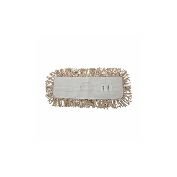 Boardwalk® Industrial Dust Mop Head, Hygrade Cotton, 18 x 5, White BWK1318