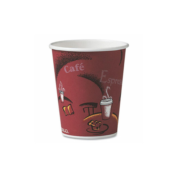 SOLO® CUP,HOT,10 OZ,PPR,MRN 370SI-0041