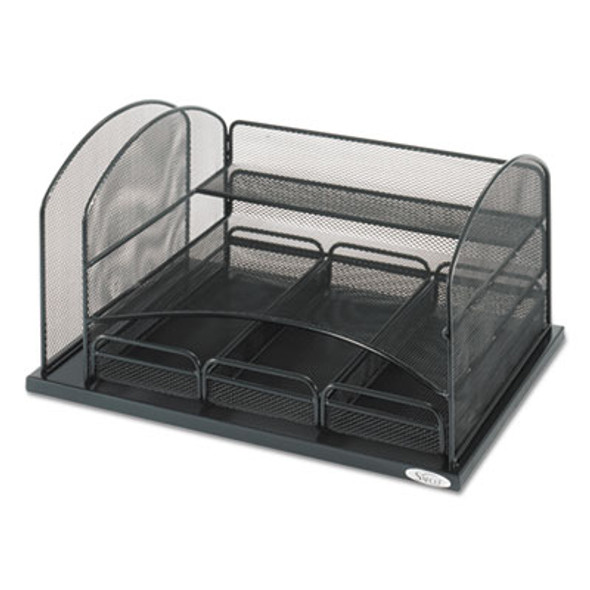 Safco® ORGANIZER,DESKTOP MESH,BK 3252BL