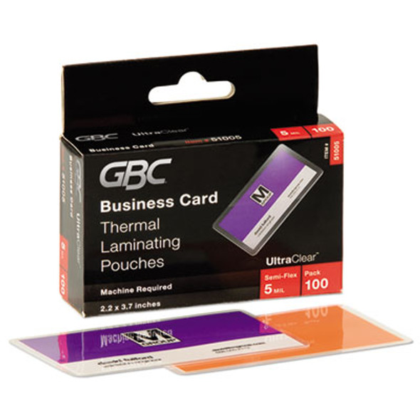 GBC® POUCH,BUSINESS,CARD 51005CF