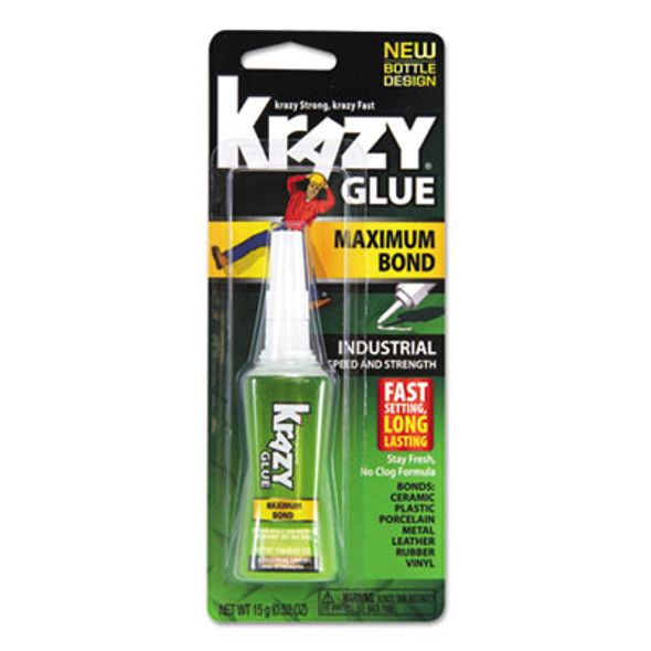 Krazy Glue® Maximum Bond Krazy Glue, 0.52 Oz, Dries Clear KG48948MR Krazy Glue® Maximum Bond Krazy Glue, 0.52 Oz, Dries Clear KG48948MR