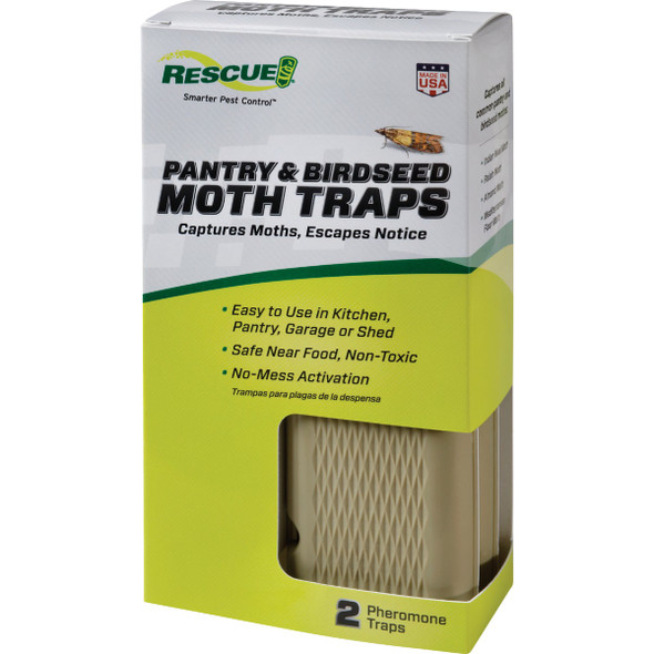 Rescue Glue & Pheromone Birdseed Moth Trap (2-Pack) PMT2-BB5