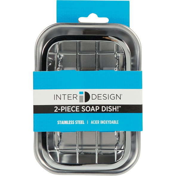 iDesign Gia 2-Piece Stainless Steel Soap Dish 73012 622052