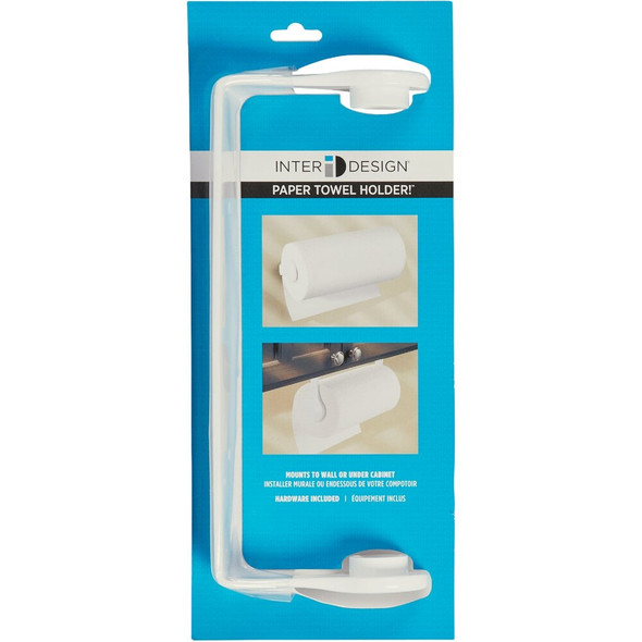 iDesign Clarity Wall Mount White Plastic Paper Towel Holder 48541 617916