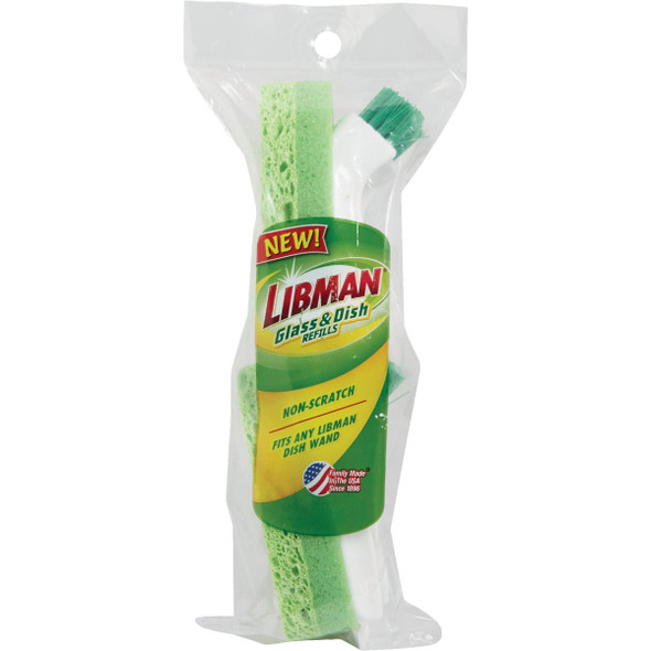 Libman Dish Wand W-Brush Refill 1133 602074