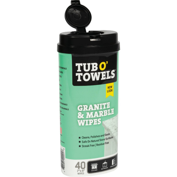 Tub O' Towels Granite & Marble Wipes (40-Count) TW40-GR 602438