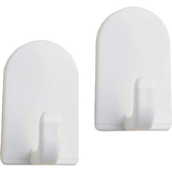 iDesign Soap Savers Mini White Plastic Adhesive Hook (2-Pack) 14101